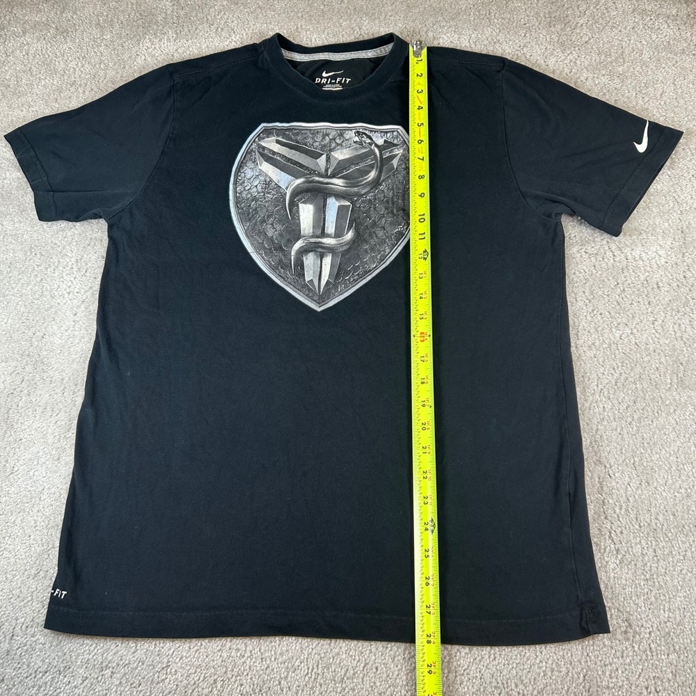 Nike‎ Kobe Bryant T-Shirt Mens L Black Mamba Shield Graphic Dri-FIT 631480-010 - Picture 9 of 10